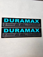 2020-2026 GMC Sierra HD | Duramax-Style Color Fender Emblem Inserts (Pair) (installed reference photo)