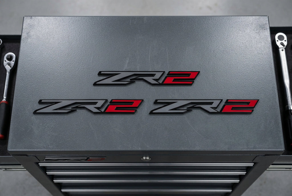 2022-2026 Chevy Silverado | ZR2-Style Emblems (Set of 3) (installed reference photo)