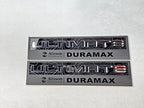 2020-2026 GMC Sierra HD Denali | Ultimate Duramax Topography Fender Emblem Inserts (Pair) (installed reference photo)