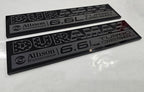 2020-2026 GMC Sierra HD | Black Duramax & Gas Fender Emblem Vent Inserts (Pair) (installed reference photo)