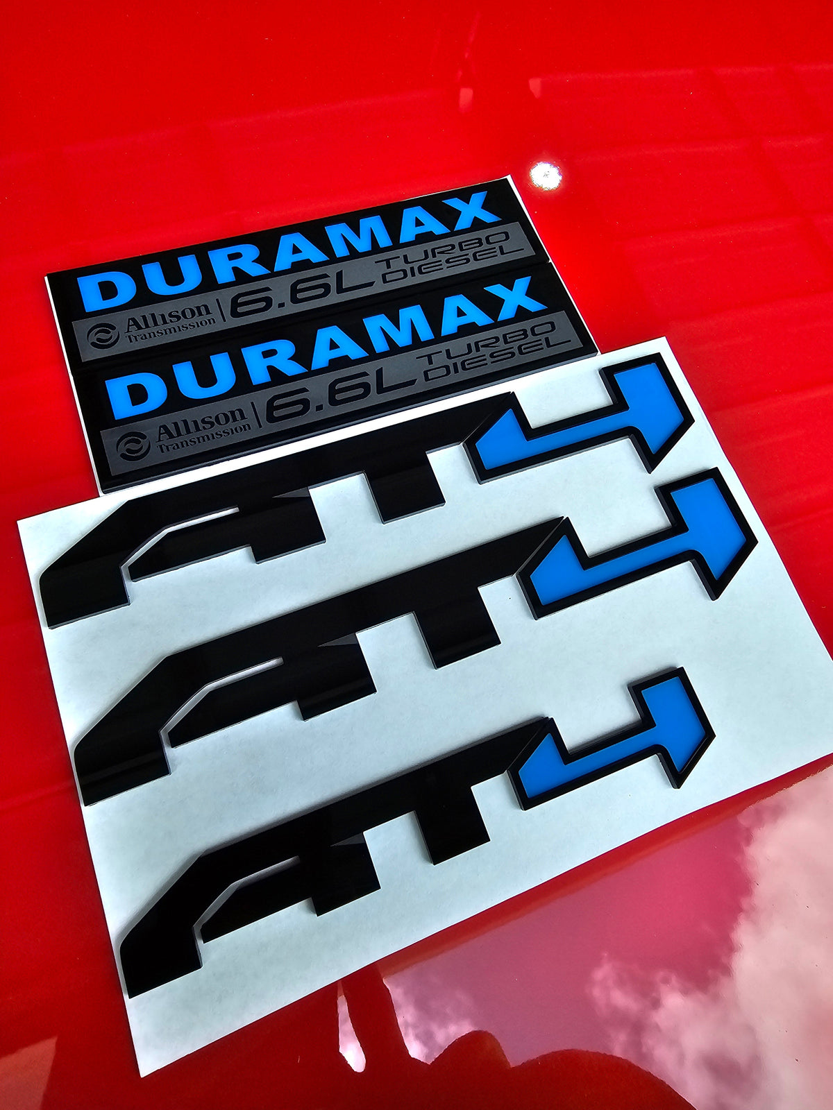 2019-2026 GMC Sierra & Yukon | AT4-Style Emblems (Set of 3) (installed reference photo)