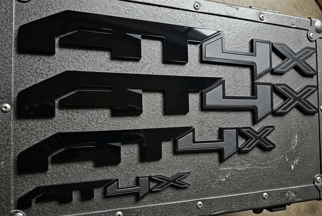 2019-2026 GMC Sierra & Yukon | AT4-Style Emblems (Set of 3) (installed reference photo)