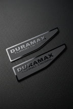2021-2026 GMC Yukon | Duramax Color Text Fender Emblems (Pair) (installed reference photo)