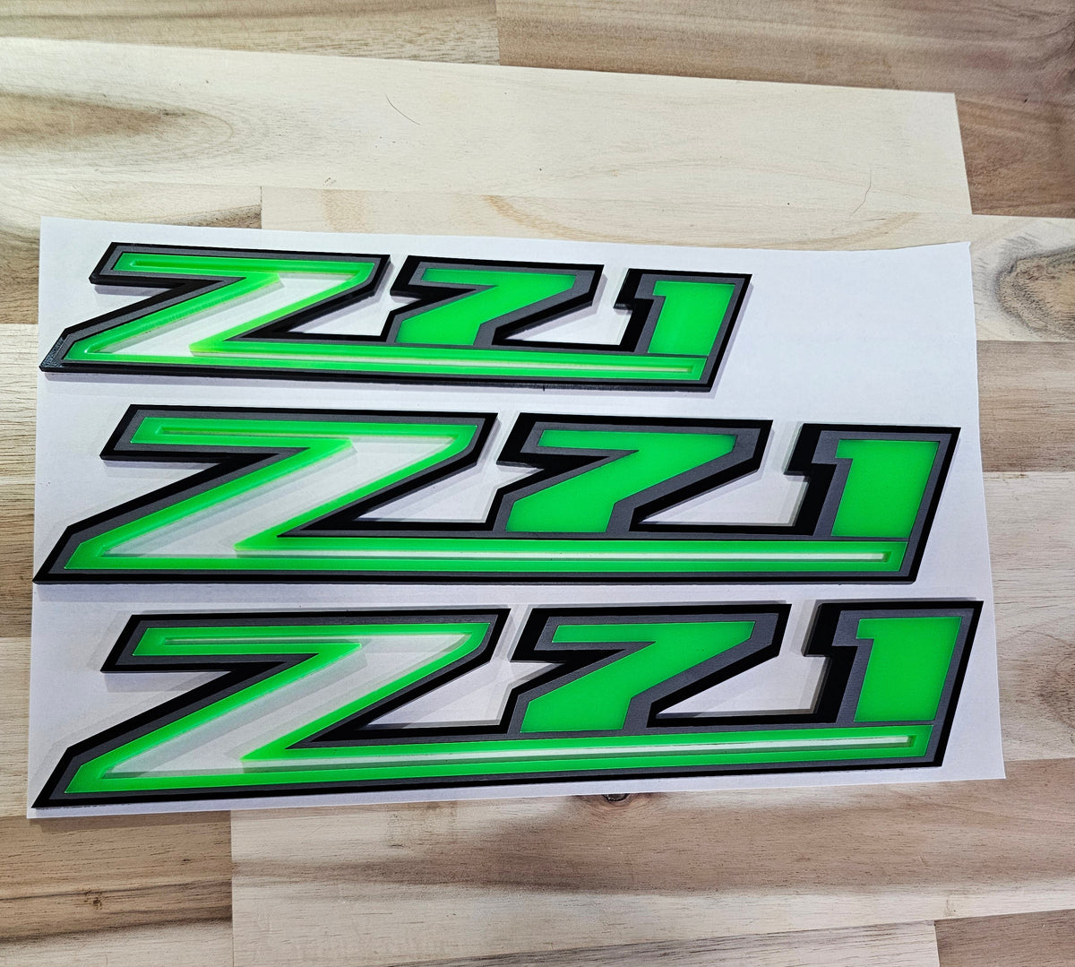 2021-2026 Chevy Silverado | Z71-Style Emblems (Set of 3) (installed reference photo)