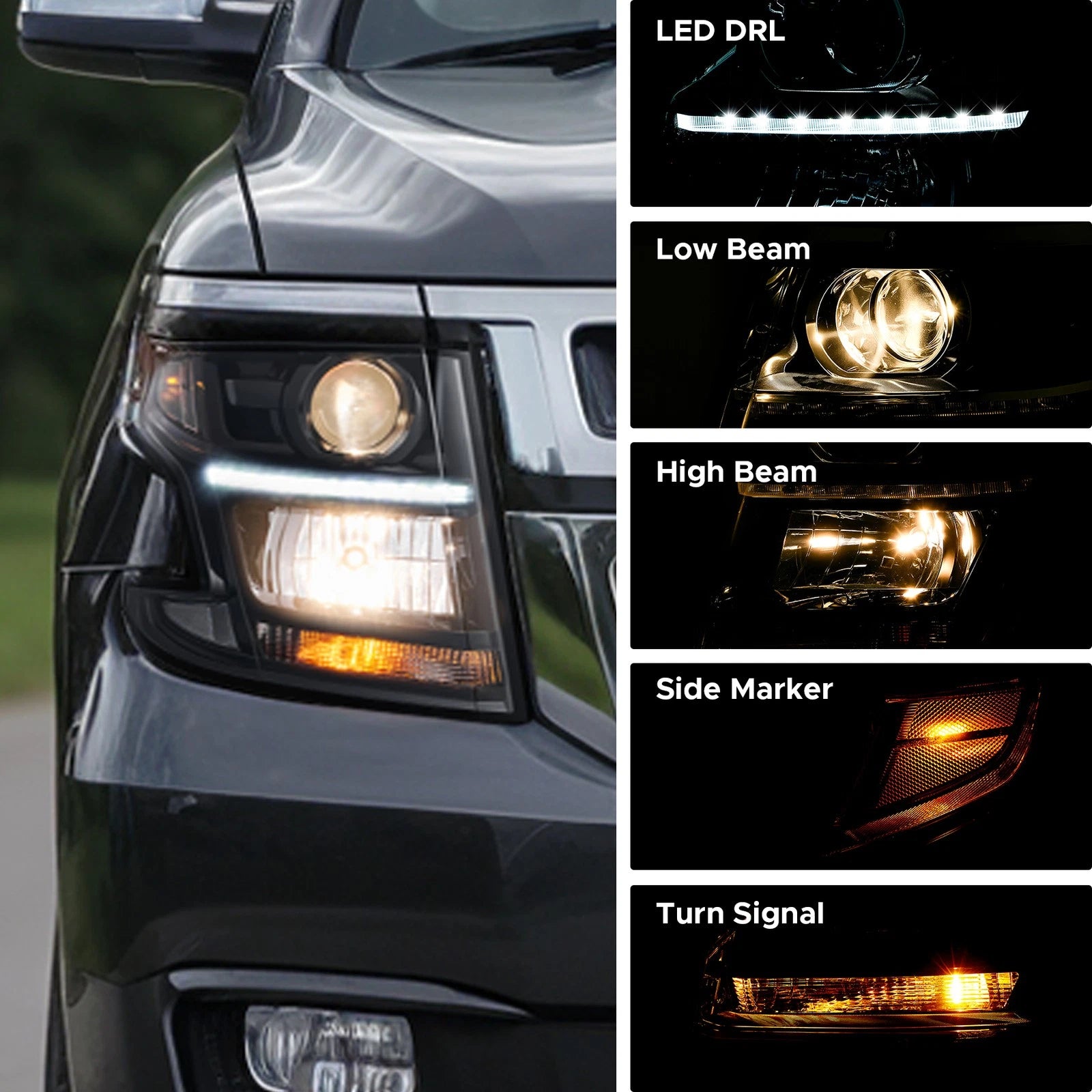 2015-2020 CHEVROLET TAHOE PROJECTOR HEADLIGHTS