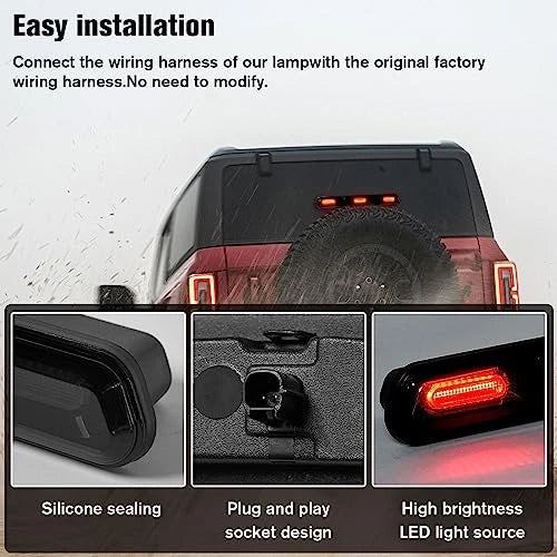2021-2026 Ford Bronco | Smoked LED Third Brake Light