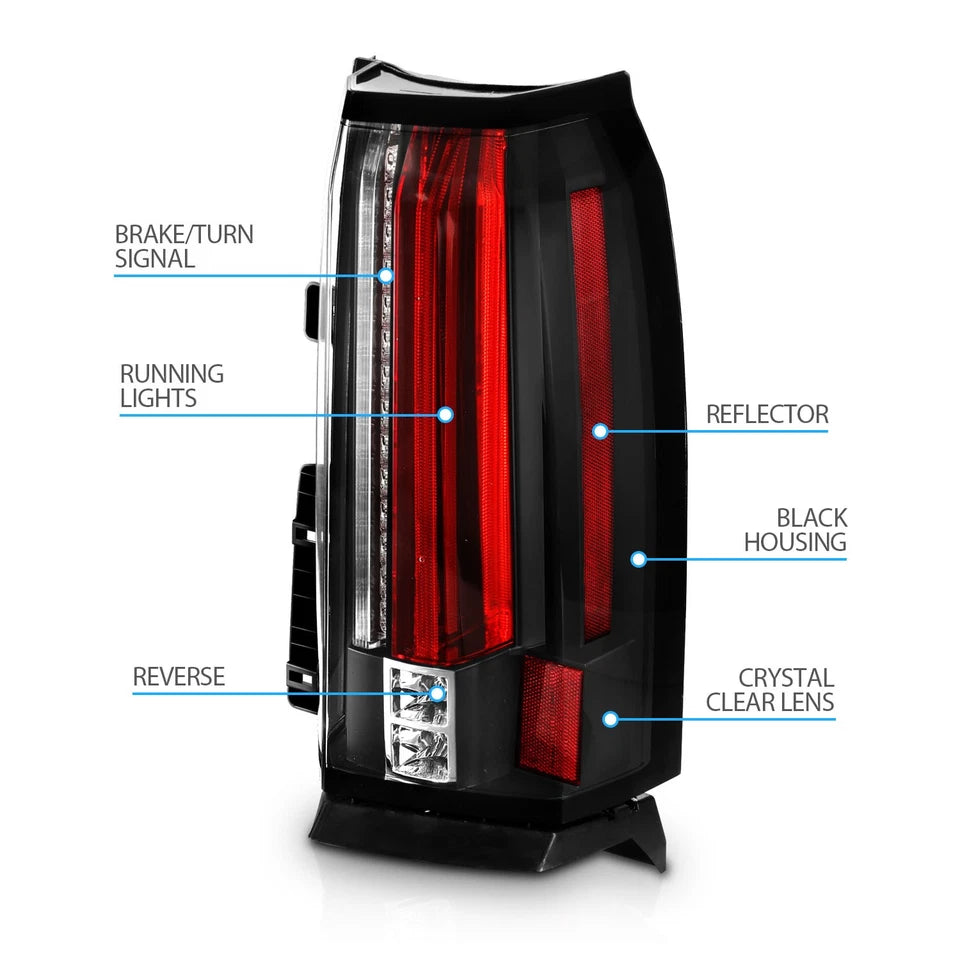 2015 - 20 CHEVY TAHOE/SUBURBAN FIN STYLE LED TAIL LIGHTS