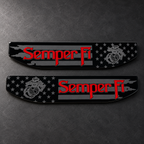 2019-2026 GMC Sierra 1500 | Semper Fi Fender Emblem Inserts (Pair) (installed reference photo)