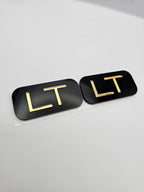 2019-2026 Chevy Silverado, GMC Sierra & Tahoe | LS / LT-Style B-Pillar Emblems (Pair) (installed reference photo)
