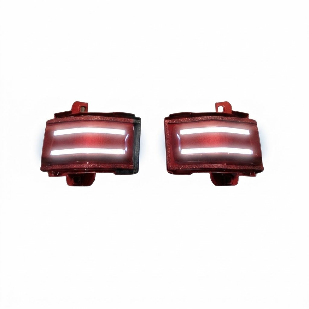 2015-2026 Ford F-150 & 2017-2026 Super Duty Colormatched Tow Mirror Marker Lights – Red, White Lit
