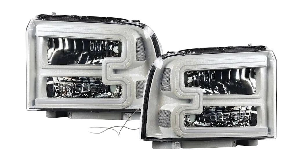 2005-2007 FORD SUPER DUTY C BAR HEADLIGHTS