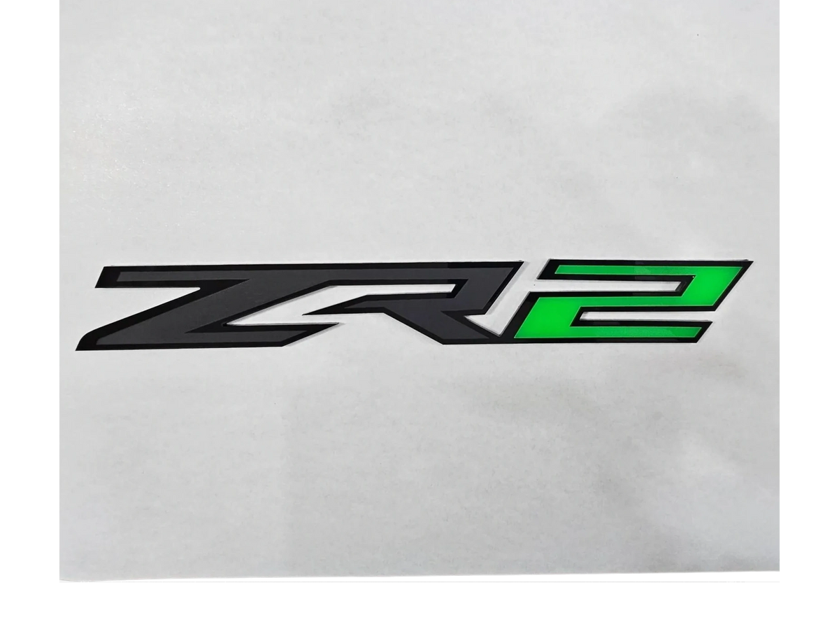 2022-2026 Chevy Silverado | ZR2-Style Emblems (Set of 3) (installed reference photo)