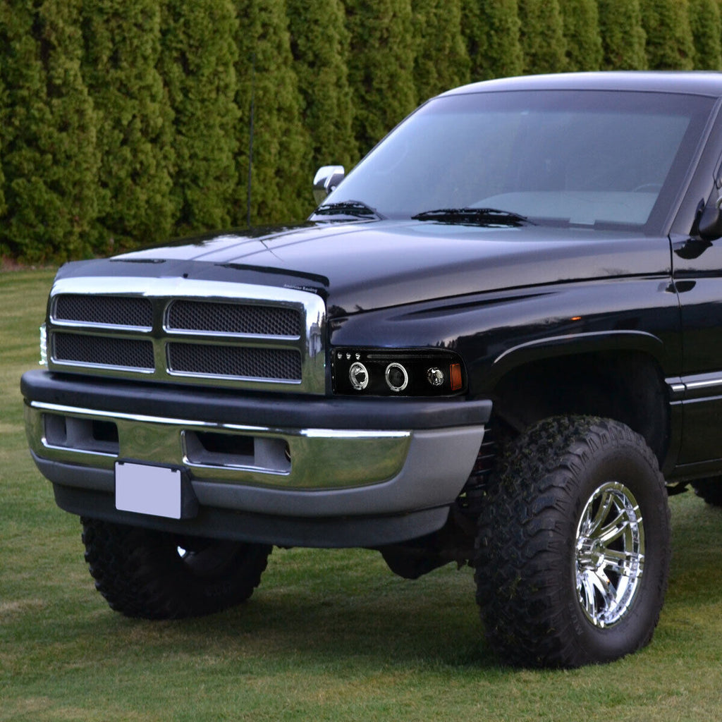 1994-2001 DODGE RAM 1500, 2500/3500 LED HALO HEADLIGHTS