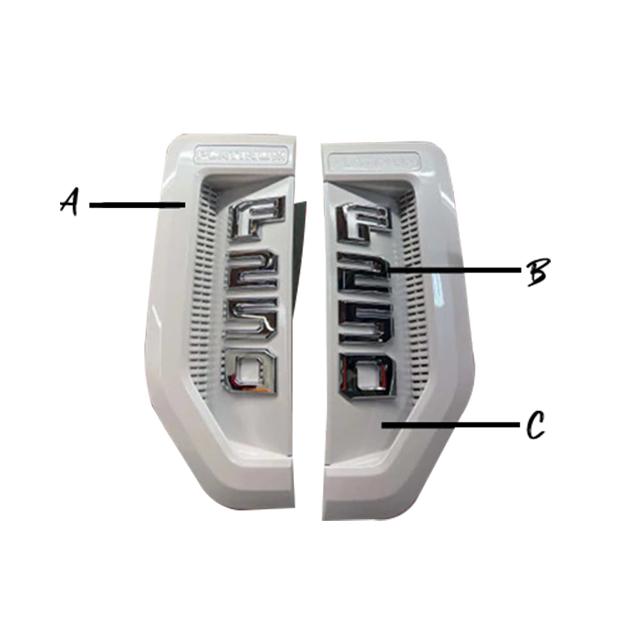 2017-2022 Ford Super Duty Fender Badges