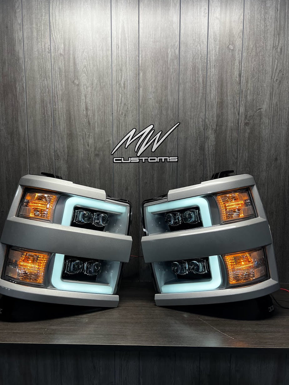2015-19 CHEVROLET SILVERADO HD 2500/3500 ALPHAREX HEADLIGHTS NOVA SERIES
