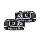 1999-06 GMC SIERRA C BAR HEADLIGHTS